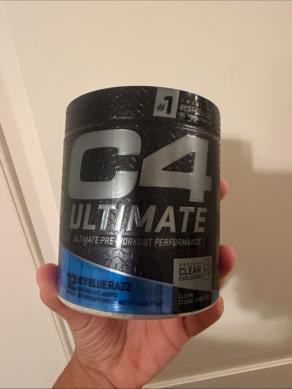 C4 Ultimate Pre-Workout Powder - Black with Blue Accent